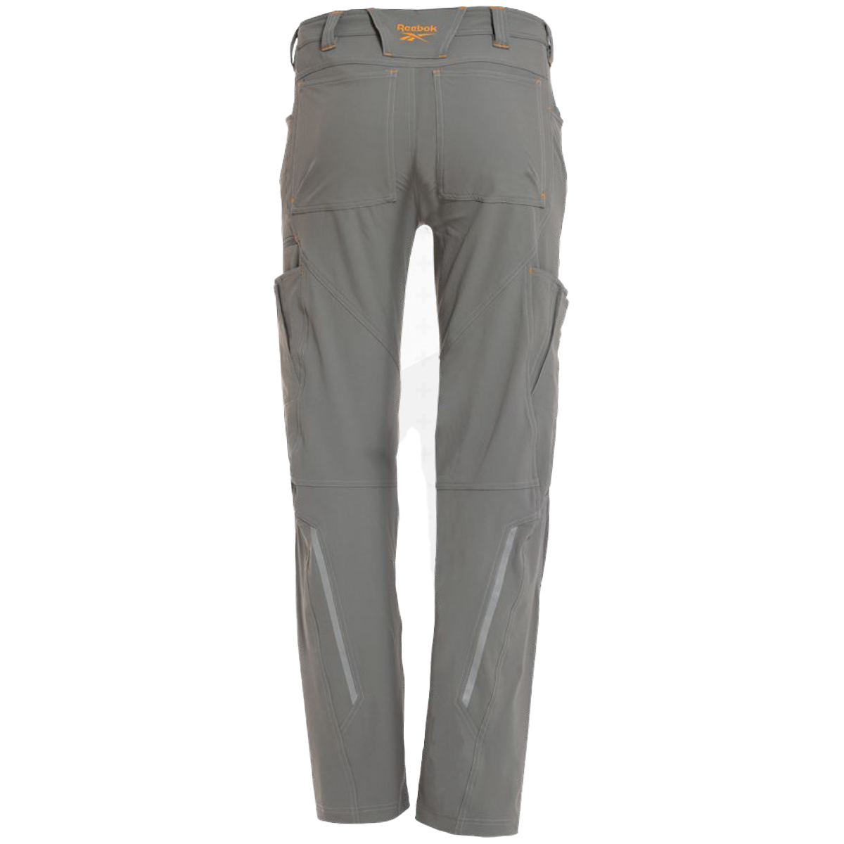 Grey Reebok workwear trousers back view